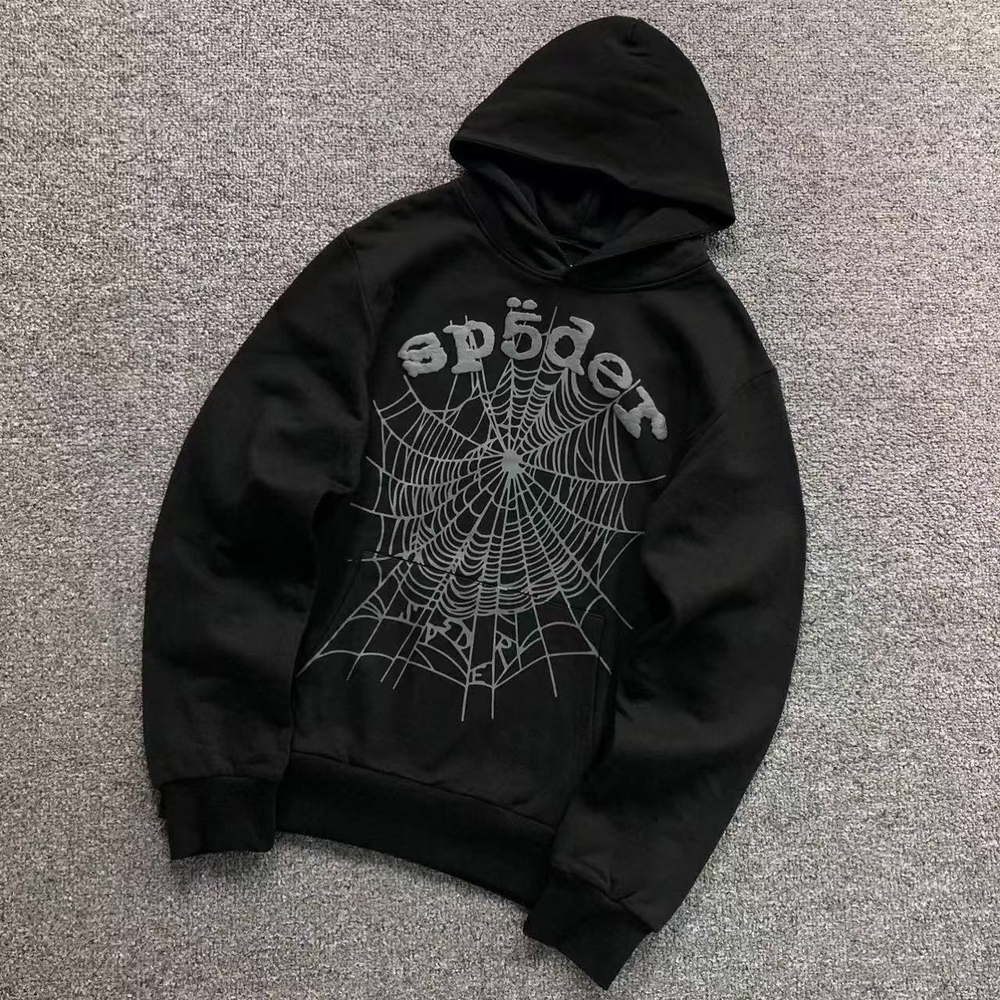 Black Spider Graphic Hoodie Please read the description